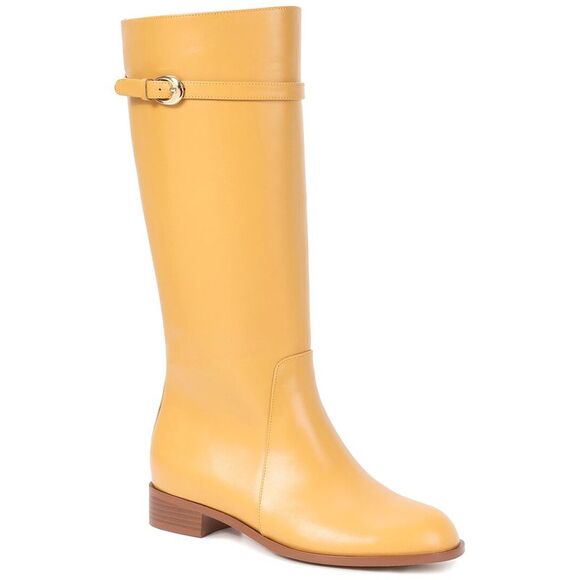 Tiffany & Fred Paris Leather Riding Boot Beige